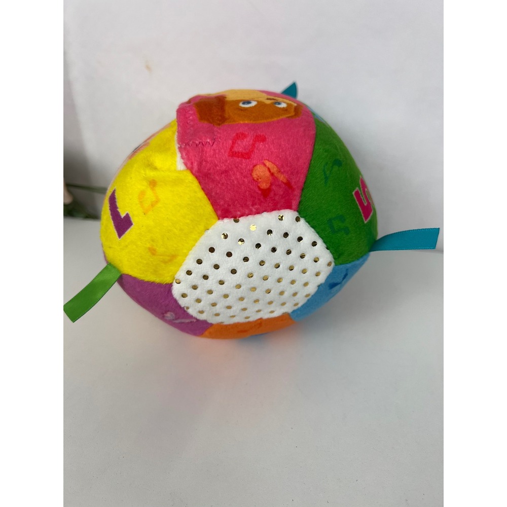 Ribbit 30+ Sounds & Songs Plush Activity Ball Multicolor Sensory Toy for Kids - Picture 5 of 8